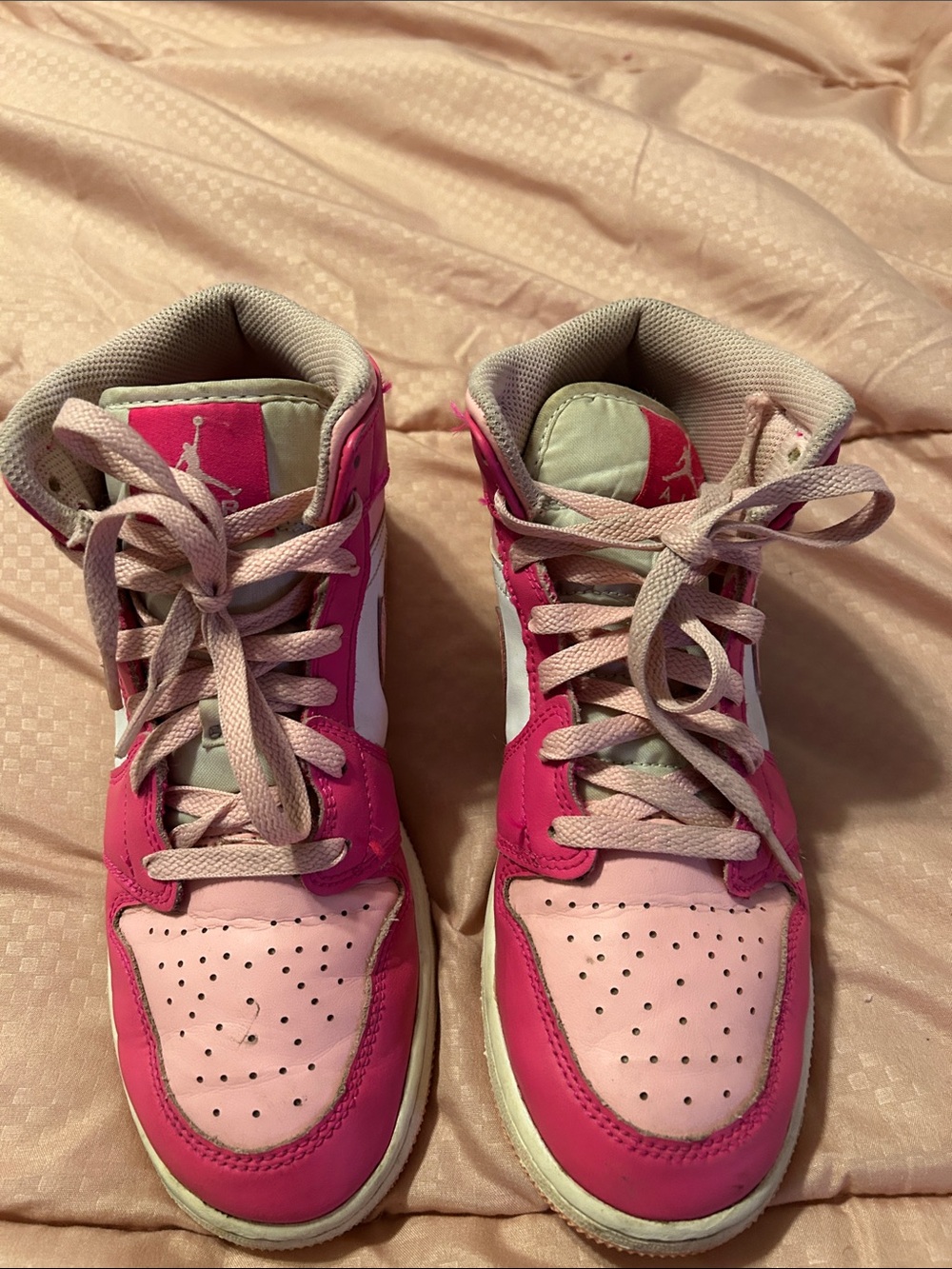 Jordan Pink High-Top Sneakers for Girls